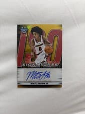 2025-26 Bowman University Best Iso Signatures Mikel Brown Jr. #IS-MBJ card