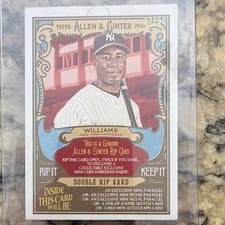 Willie Randolph/Bernie Williams 2025 Topps Allen & Ginter Double Rip Cards card
