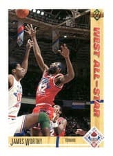 James Worthy 1991-92 Upper Deck Base Set card