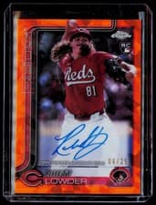 2025 Topps Chrome Sapphire Rookie Autographs Sapphire Rhett Lowder #RA-RL card