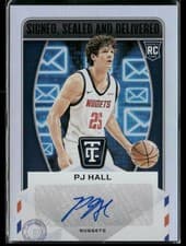 2024-25 Panini Totally Certified Signed Sealed and Delivered PJ Hall #SD-HAL card