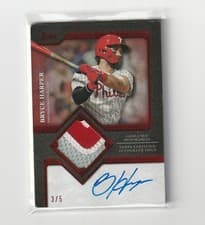 2025 Topps Autograph Patch Bryce Harper #TFAP-BH card