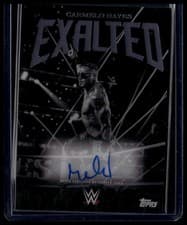 2025 Topps Exalted WWE Wrestling Black and White Signatures Carmelo Hayes #BWS-CHS card