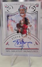 2025 Panini National Treasures NFL Greatest Signatures Steve Young #9 card