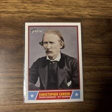 2025 Topps Heritage Notable Americans Christopher Carson #NS-35 card