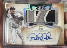 2026 Topps Tier One Autographed Tier One Jumbo Relics Derek Jeter #AT1JR-DJ