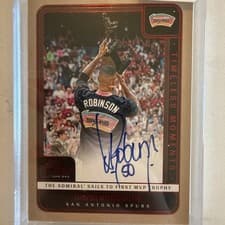 2024-25 Panini One and One Timeless Moments Autographs Set David Robinson #10 card