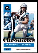 Christian McCaffrey 2021 Panini Chronicles card