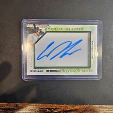 2025 Panini Boys of Summer Jumbo Acetate Signatures Chase DeLauter #27 card