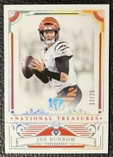2025 Panini National Treasures Base Set Joe Burrow #19 card