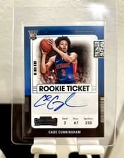 Cade Cunningham 2021 Panini Contenders card