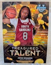 2024-25 Bowman University Chrome Sapphire Treasured Talent Joyce Edwards #TT-10 card