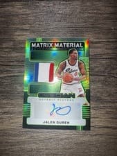 2024-25 Panini Obsidian Matrix Material Autos Jalen Duren #MM-DRN card