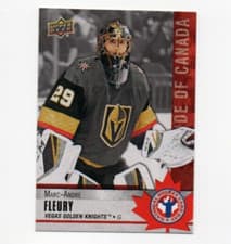 Marc Andre Fleury 2020 Upper Deck National Hockey Card Day Canada card