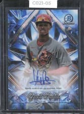 2025 Bowman Chrome Sapphire Edition Selections Autographs Yairo Padilla #SSA-YP card
