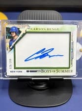 2025 Panini Boys of Summer Jumbo Acetate Signatures Carson Benge #46 card