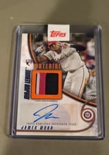 2025 Topps Update Major League Material Autographs James Wood #MMAU-JWO card