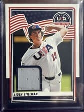 2025 Panini Stars & Stripes USA Materials Aiden Stillman #USA-AS card
