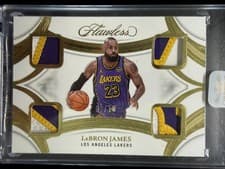 2024-25 Panini Flawless Quad Patches LeBron James #QP-LBJ card