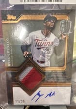 2025 Topps Update Autograph Patch Byron Buxton #TFAPU-BB card