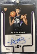 2025-26 Topps Rookie Photo Shoot Autographs Ace Bailey #RP-AB