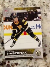 David Pastrnak 2019 Topps Now NHL Stickers card