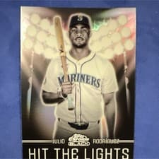 2025 Topps Chrome Black Hit the Lights Julio Rodríguez #HTL-25 card