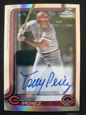 2025 Topps Chrome Update Legends Autographs Tony Pérez #CLA-TP card