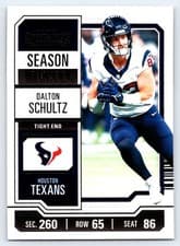 Dalton Schultz 2023 Panini Contenders card