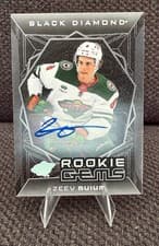 2025-26 Upper Deck Black Diamond Rookie Gems Signatures Zeev Buium #RGS-ZB card