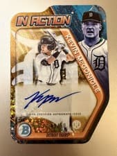 2025 Bowman Draft Bowman in Action Autographs Kevin McGonigle #BIA-KM card