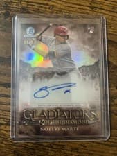 2024 Bowman Chrome Gladiators of the Diamond Autographs Noelvi Marte #GDA-NM card