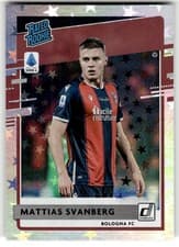 Mattias Svanberg 2020 Panini Chronicles Donruss Rated Rookies Serie A card