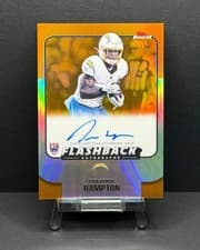 2025 Finest Flashback Autographs Omarion Hampton #FBA-OH card