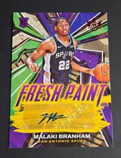 Malaki Branham 2022 Panini Court Kings Fresh Paint Autographs card