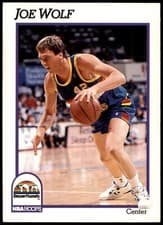 Joe Wolf 1991-92 Hoops Base Set card