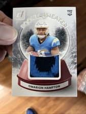 2025 Donruss Rookie Holiday Sweater Omarion Hampton #SWE-OHN card
