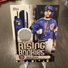 2025 Topps Update Rising Rookies Relics Matt Shaw #RRR-MS card