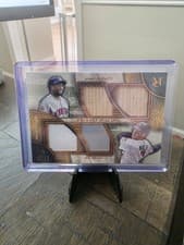 2025 Topps Museum Collection Dual Player Primary Pieces Quad Relics Joe Mauer #DPQR-PM card