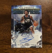 2025-26 Topps Chrome Stratospheric Signatures Brice Sensabaugh #SM-BS card