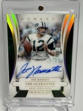 2025 Panini Immaculate Immaculate Moments Autographs Joe Namath #5 card
