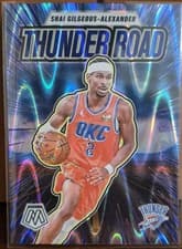 2024-25 Panini Mosaic Thunder Road Shai Gilgeous-Alexander #7 card