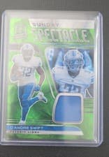 D'Andre Swift 2021 Panini Spectra Sunday Spectacle card