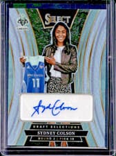 2025 Panini Select WNBA Draft Selections Signatures Sydney Colson #14 card
