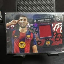 2025-26 Topps UEFA Club Competitions Topps Superstar Relics Ferran Torres #TSR-FT card