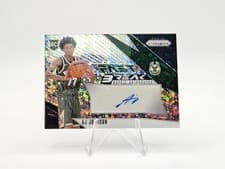 2024-25 Panini Prizm Fast Break Rookie Autographs AJ Johnson #FBR-AJJ card