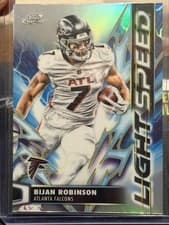 2025 Topps Cosmic Chrome Light Speed Bijan Robinson #LS-12 card
