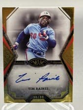 2025 Topps Tier One Talent Autographs Tim Raines #TOTA-TR card