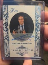 Anders Lee 2025-26 Flair Trophy Room Autographs card