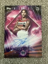 2025-26 Topps Midnight Dark Matter Autographs Rookies Jamir Watkins #DMAR-JW card